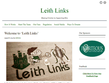 Tablet Screenshot of leithlinks4kids.com